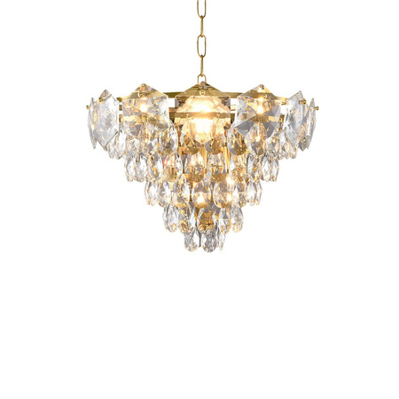 Lampa Sufitowa Żyrandol SELnianaA Złota 6xE14 Milagro