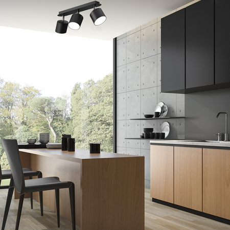 Lampa Sufitowa DIXIE Czarna 3xGX53 Ruchoma Listwa Milagro