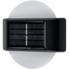 2x Lampa Solarna Ogrodowa LED Kinkiet Elewacyjny Góra Dół Oprawa Okrągła