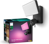 Naświetlacz LED Lampa 30.5W 2250lm IP44 White and Color Ambiance RGB + TW Czarna z Kamerą Zewnętrzną IP 1080p Full HD CMOS Inteligentna SMART Zigbee Secure Floodlight Camera Philips HUE