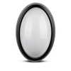 Plafon LED Lampa Sufitowa 12W 3000K 840lm IP54 Owalna Czarna VT-8010 V-TAC