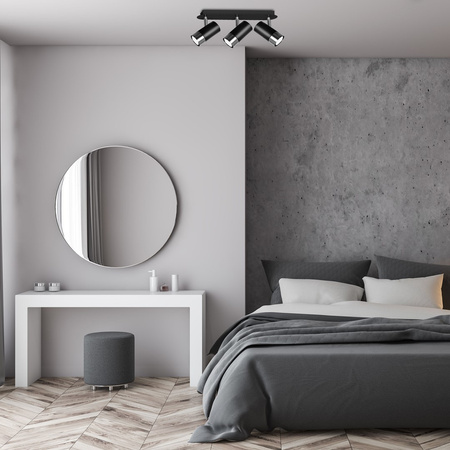 Lampa Sufitowa DANI Czarna Chrom 3xGU10 Milagro