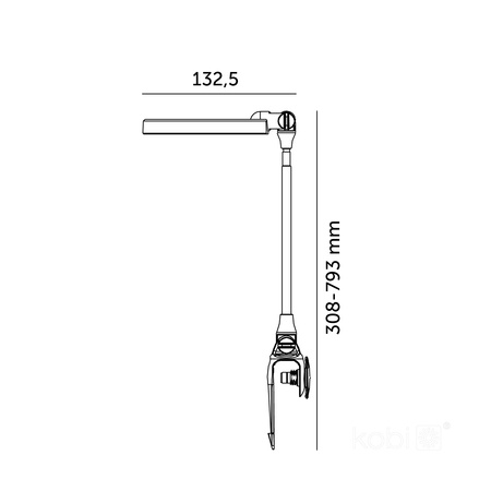 Lampka do Roślin LED Wspomagająca Wzrost 10W 260lm 3000K Ciepła 110° Akumulatorowa Biała Verdi Kobi