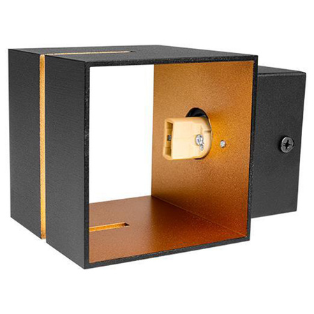 Kinkiet Ścienny Lampa Natynkowa G9 Czarny Złoty Costa Masterled