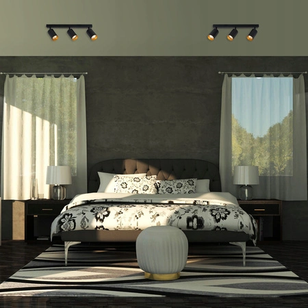 Lampa sufitowa LED ERIS GOLD 3x GU10 regulowana