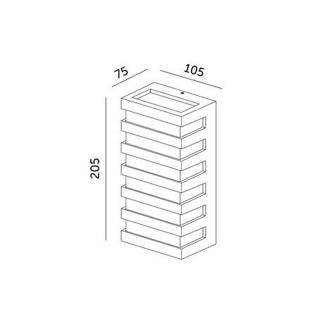 Lampa Ogrodowa Kinkiet Elewacyjny Zewnętrzny LED 10W 220lm 4000K Neutralna IP54 Czarna Entera Kobi