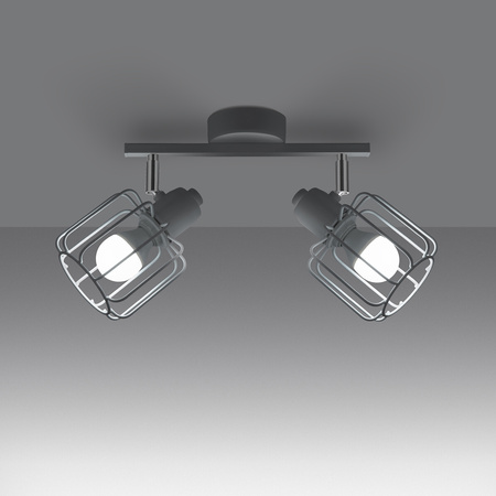 Lampa Sufitowa Wisząca 2x E14 Żyrandol Geometryczna Geometryczna Biała Nowoczesna Beluci Sollux