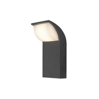 Lampa Ogrodowa Zewnętrzna Kinkiet Elewacyjny LED 9W 660lm 4000K IP65 Czarny Nowoczesny Hongkong Rabalux