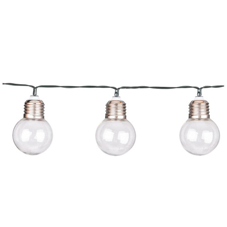 Girlanda Solarna Ogrodowa Zewnętrzna ozdobna Łańcuch Świetlny 2M 10x ŻARÓWEK LED