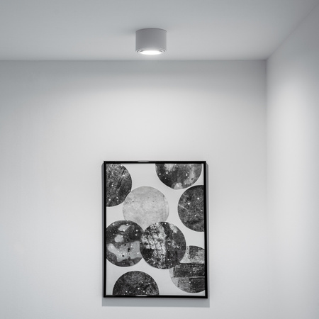 Oprawa Natynkowa HALOGENOWA Spot Tuba Ruchoma Okrągła Biała 50mm AMAT-S LUMILED