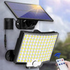 Naświetlacz Solarny LED Lampa Ogrodowa 6500K IP44 Czujnik Ruchu i Zmierzchu 