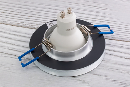 Oprawa halogenowa SZKLANA Sufitowa LED GU10 MR16 stała Okrągła Ariel przeźroczysta