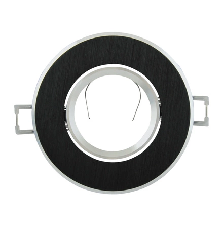 Oprawa Sufitowa Ruchoma Okrągła Podtynkowa WEST OPAL Czarna GOLDLUX (Polux)