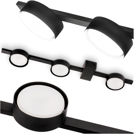 Lampa Sufitowa OVILO Oprawa Halogenowa LED 3x GX53 Spot Kinkiet Reflektor Ścienna LUMILED