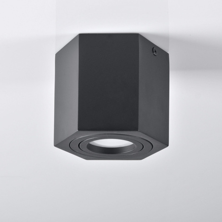 Oprawa natynkowa sufitowa Hexagon GU10 LED ruchoma SPOT czarna
