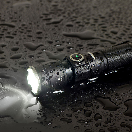 Latarka Ręczna Akumulatorowa LED 10W 1200lm Zoom 6 Trybów Pracy USB-C IP44 Videx