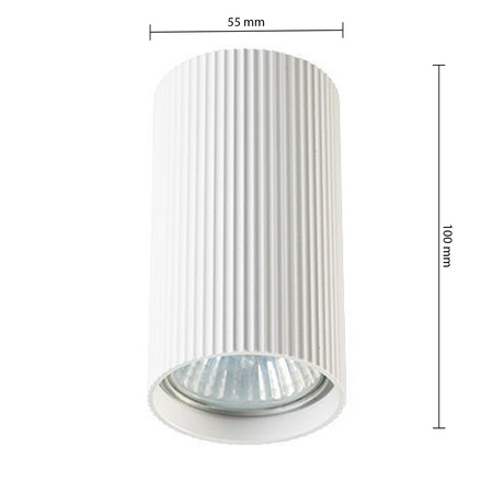 Oprawa Natynkowa Halogenowa Tuba Reflektor Spot GU10 Okrągła Biała Lucerno Masterled