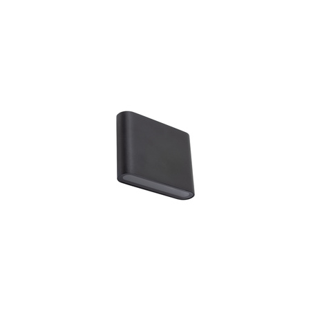 Lampa Ogrodowa Zewnętrzna Kinkiet Elewacyjny Oprawa Natynkowa LED 6W 300lm 3000K Ciepła Czarna Wodoodporna IP54 Nowoczesna SEMI 11363 Nowodvorski
