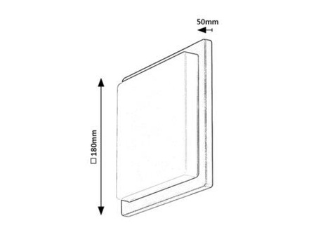 Lampa Ogrodowa LED Kinkiet Elewacyjny ONTARIO 8W 4000K IP65 Kwadratowa Biała Antracyt RABALUX