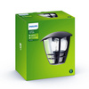 Kinkiet Ogrodowy Lampa Elewacyjna Zewnętrzna LATARNIA E27 IP44 Czarna Creek Philips