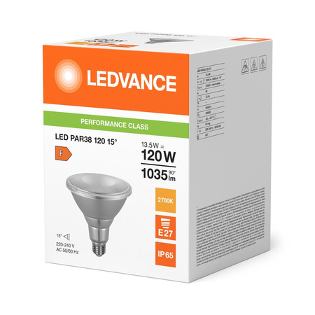 Żarówka LED PAR38 E27 13.5W = 120W 1035lm 2700K Ciepła Biała FILAMENT LEDVANCE