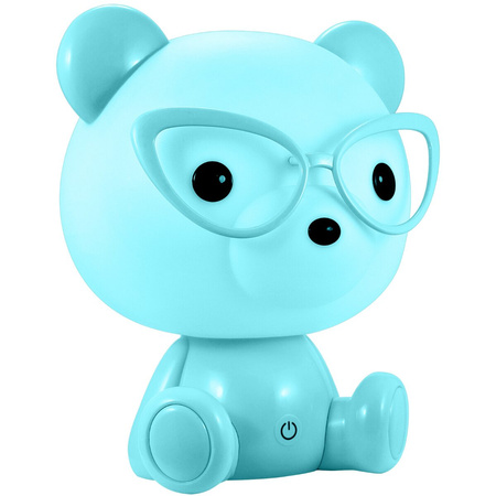 Lampka Dekoracyjna LED 2.5W 59lm Niebieski Ściemnialna Miś Sanico Goldlux