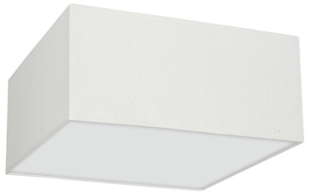 Plafon LED Lampa Sufitowa ALBION Biała Tkanina 3xE27 Milagro