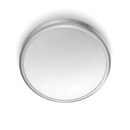 Lampa Sufitowa Plafon Łazienkowy LED 17W 1500lm 2700K IP44 Nikiel Doris Bathroom Philips