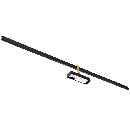 Lampa nad Lustro VENUS Kinkiet LED Łazienkowa 24W 1680lm Czarno-Złota 120cm