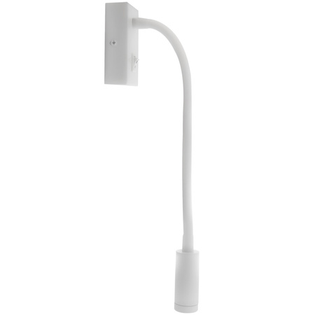 Lampa Ścienna LED Elastyczny Kinkiet do Czytania LEO 3W 4000K Biały