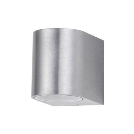 Lampa Ogrodowa Zewnętrzna Kinkiet Elewacyjny LED GU10 IP44 Srebrny Nowoczesny Chile Rabalux