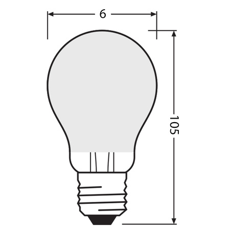 Żarówka LED E27 A60 5.7W = 75W 1055lm 2700K Ciepła 300° Ściemnialna Ledvance