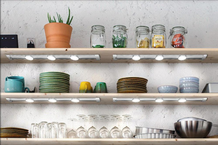 Lampa Oprawa Liniowa Listwa Oświetleniowa 9.5W 600lm 4000K Neutralna Ściemnialna z Czujnikiem Ruchu Biały Linear Ledvance