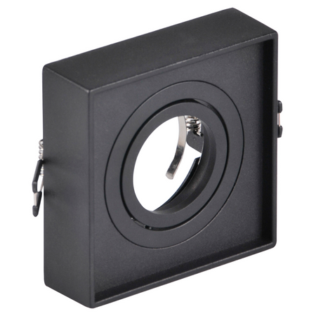 Oprawa Sufitowa Podtynkowa MR16 GAJA Tuba Spot Kwadratowa Ruchoma Czarna GOLDLUX