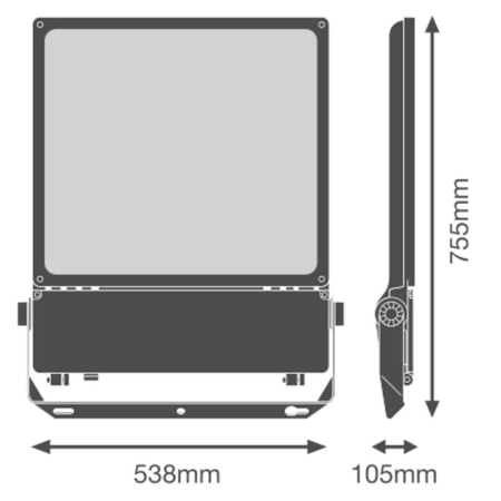 Naświetlacz LED Reflektor Zewnętrzny Lampa 450W 70000lm 4000K IP66 Biały Floodlight Ledvance