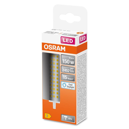 Żarówka LED Kapsułka R7s 19W = 150W 2452lm 6500K Zimna 300° LINE Osram