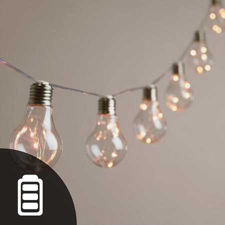 Girlanda Ogrodowa LED Bateryjna 2,1M na baterie 2 x AA SMOLDER GOLDLUX (Polux)