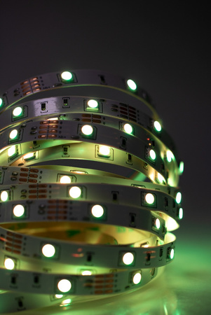 Taśma LED Pasek 12V 36W 150LED 5050 RGB 10mm 5m