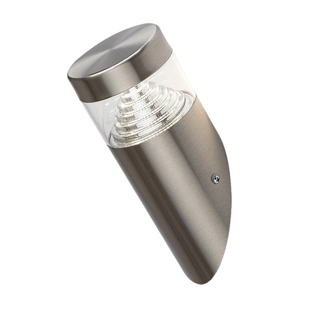 Lampa Ogrodowa Zewnętrzna Kinkiet Elewacyjny LED 7W 560lm 4000K IP54 Srebrny Nowoczesny Lisbon Rabalux