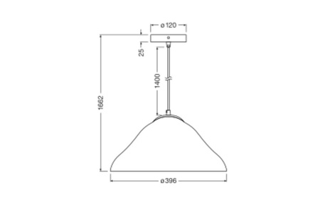 Lampa Sufitowa Wisząca Dekoracyjna E27 Zwis Biały Decor Ledvance