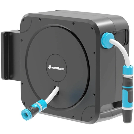 Zwijacz Automatyczny na Wąż Ogrodowy z Wężem 20m Końcówki + Zraszacz Zestaw ERGO CELLFAST