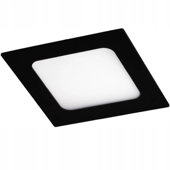 Plafon Panel LED 6W 4000K 360lm 11cm Kwadrat Natynkowy Czarny