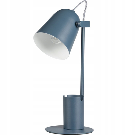 Lampka Biurkowa Stołowa Szkolna Nocna + Organizer Raibo E27 5W Niebieska KANLUX