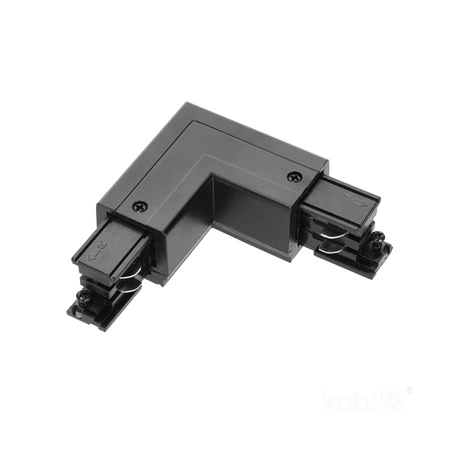 Łącznik do Szynoprzewodu 3-Obwodowy L Lewy Zewnętrzny Czarny Kobi