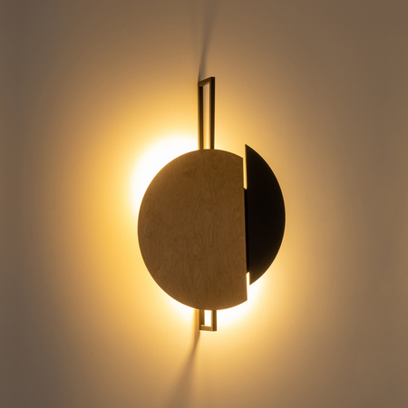 Kinkiet Ścienny Lampa Natynkowa 2x GX53 Beżowa Drewno Nowoczesna SUNSET NATURAL C 10578 Nowodvorski