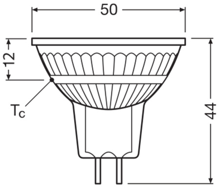 Żarówka LED MR16 Reflektor GU5.3 3.3W = 35W 396lm 2700K Ciepła 120° Performance Class Ledvance