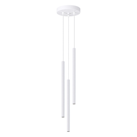 Lampa Sufitowa Wisząca Zwis 3x G9 Tubularna Biała Nowoczesna Arche Sollux