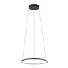 Lampa Sufitowa Wisząca LED 18W 560lm 3000K Ciepła Czarna Nowoczesna CIRCOLO LED S 10813 Nowodvorski