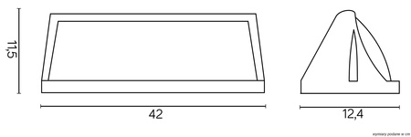 Lampa Ogrodowa Zewnętrzna Elewacyjna KINKIET LED Nelly 91012C AL E27 Su-Ma