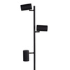 Lampa Stojąca Podłogowa EVALO 3x GU10 Czarna KANLUX